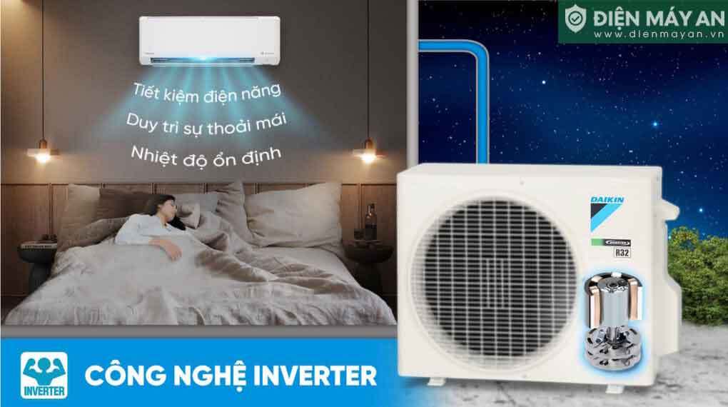 Điều hòa Daikin Inverter 12000 BTU 1 chiều FTKM35AVMV